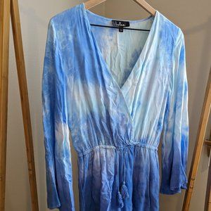 Blue Tie Dye Romper